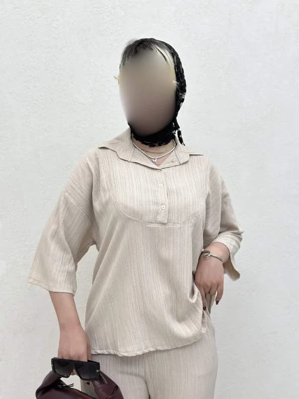 شومیز دکمه دار کد 2983