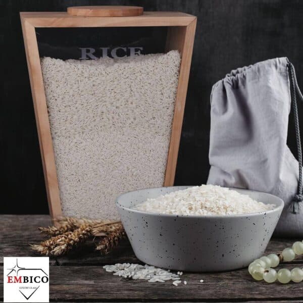 جا برنجی چوب شیشه لوزی مونیکا امبیکو EMBICO 4099