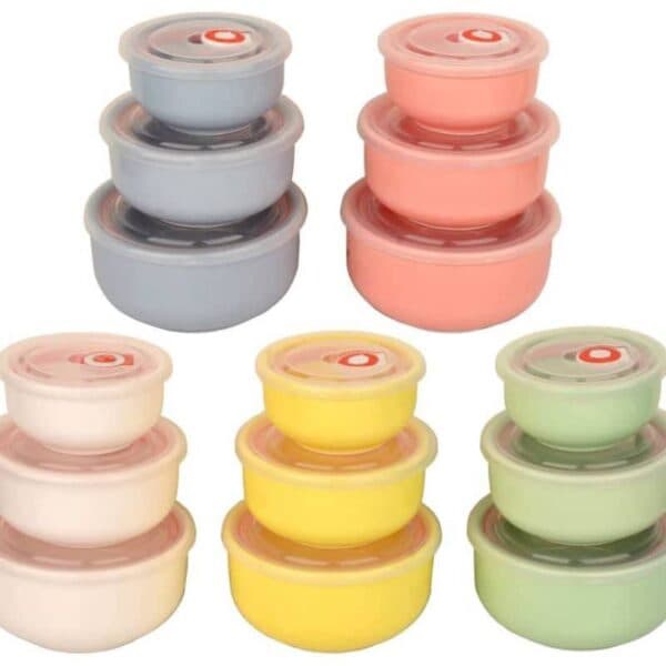 ظرف غذا (فریزری) سه عدد رنگی