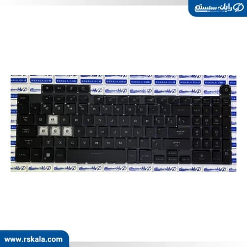 کیبورد لپ تاپ ایسوس Asus TUF Gaming FX507 با بک لایت سفید