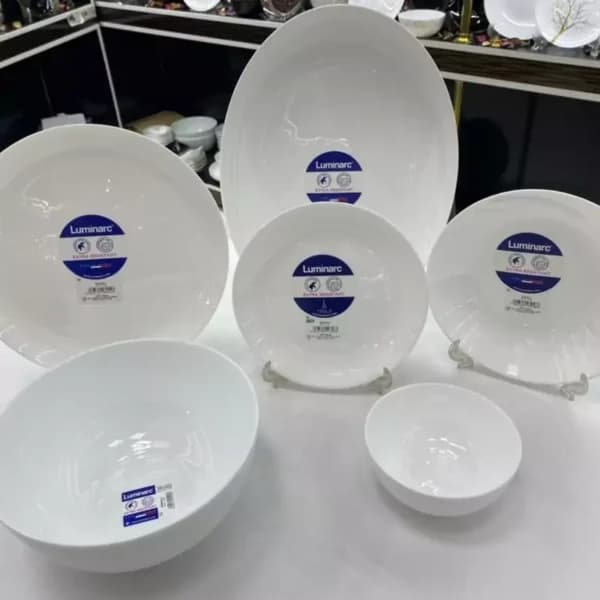 سرویس غذاخوری 26 پارچه لومینارک مدل دیوالیDiwali اصل فرانسه آرکوپال رنگ سفید