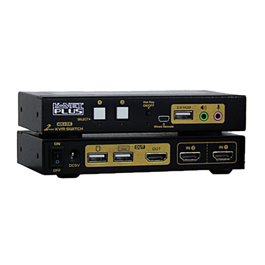 سوییچ 2 پورت KVM HDMI کی نت پلاس مدل KP-SWKH402