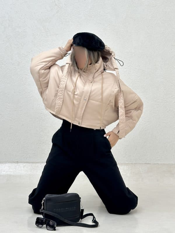 کاپشن خفاشی کلاه بندار