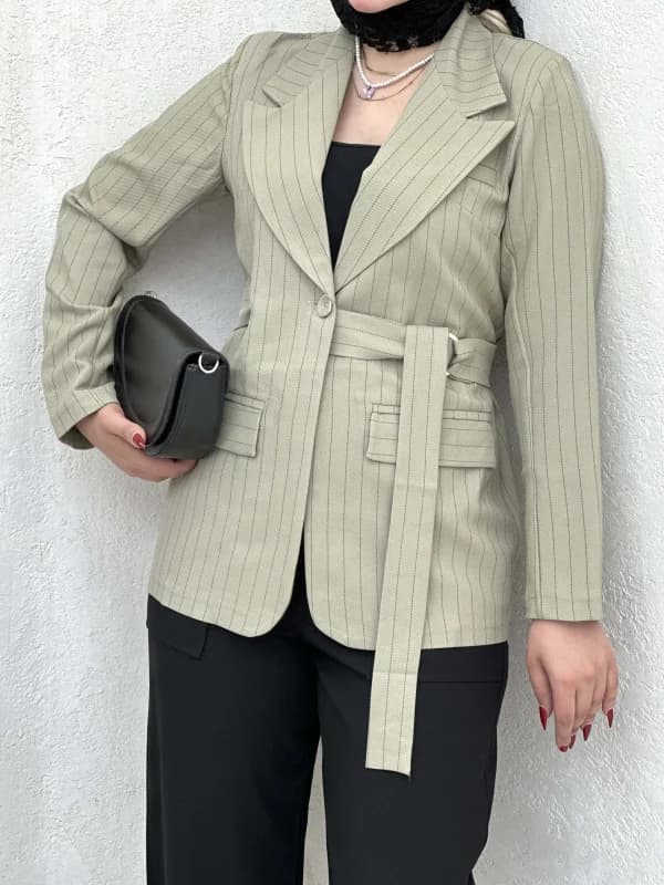 کت دیپلمات کمر دار