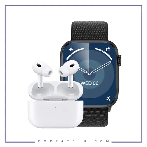 ساعت هوشمند و هندرفری بلوتوث گرین لاین Green Lion SyncFit Duo Earbuds Pro2 + Active SE GNSYFTWSAWCH