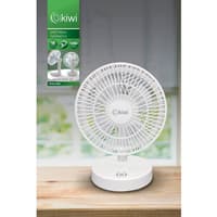 پنکه رومیزی شارژی کیوی Kfan-7607 سفید