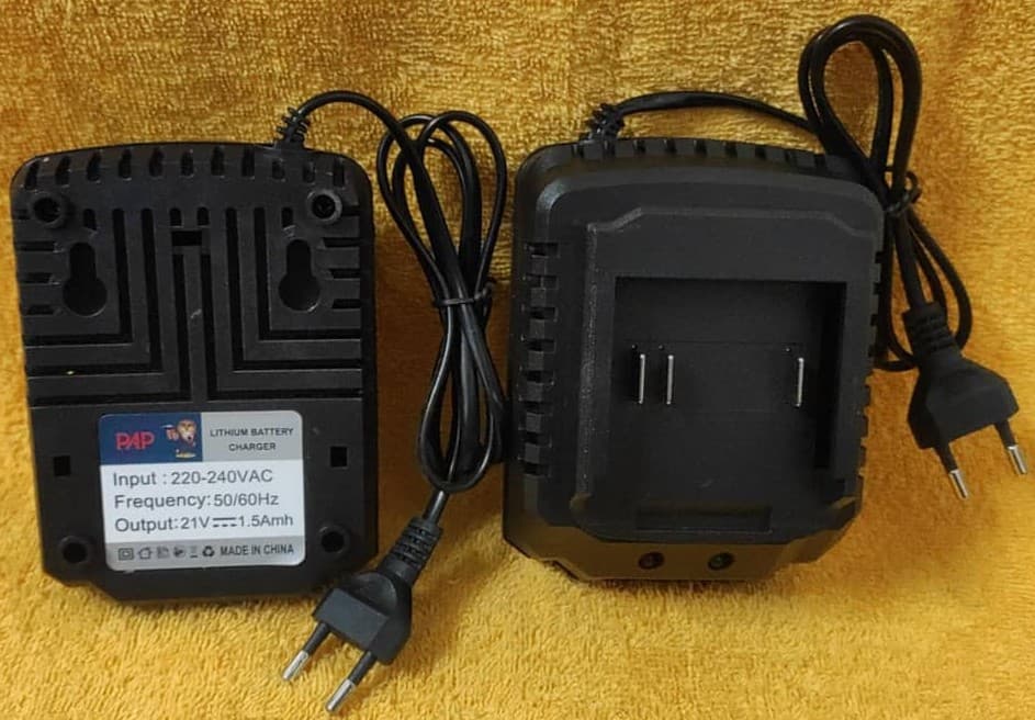 شارژر پی ای پی برای شارژی های ۱/۵ آمپر ۲۱ ولت