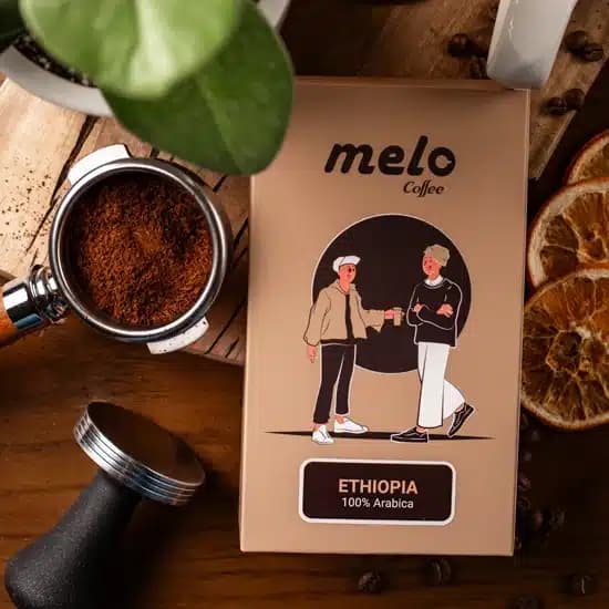قهوه ملو مدل اتیوپی ۱۰۰ درصد عربیکا (۲۵۰ گرمی)