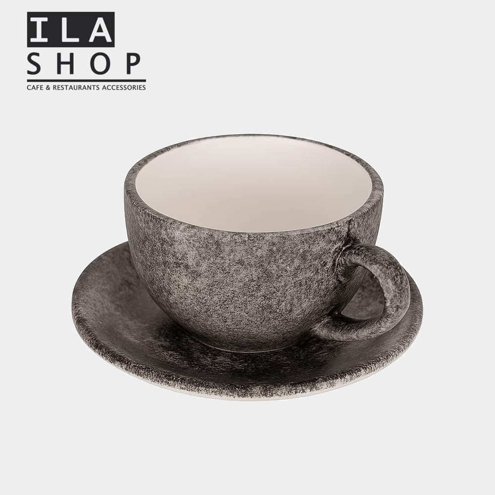 فنجان لاته مدل برفکی یک دستی ایلا