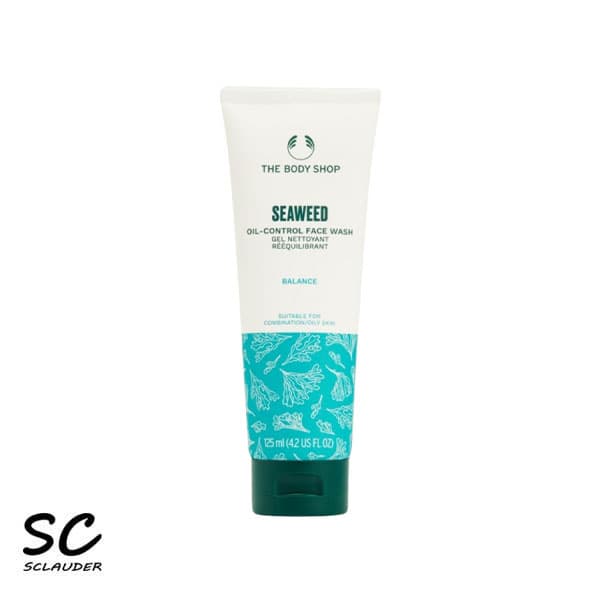 ژل شستشو صورت متعادل کننده چربی بادی شاپ The Body Shop مدل سیوید Seaweed حجم 125 میل