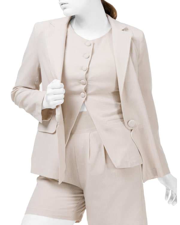 کت زنانه کرم نیواریا Nivarya کد 1028