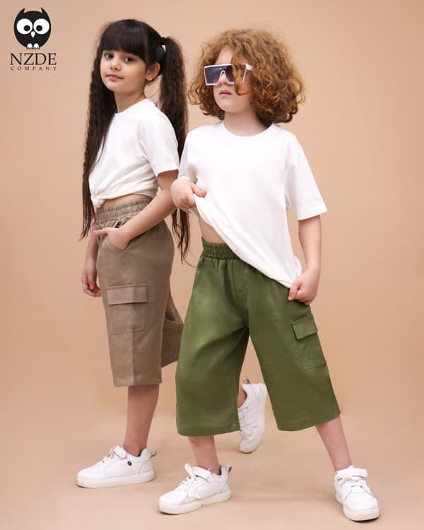 شلوارک لینن کجراه