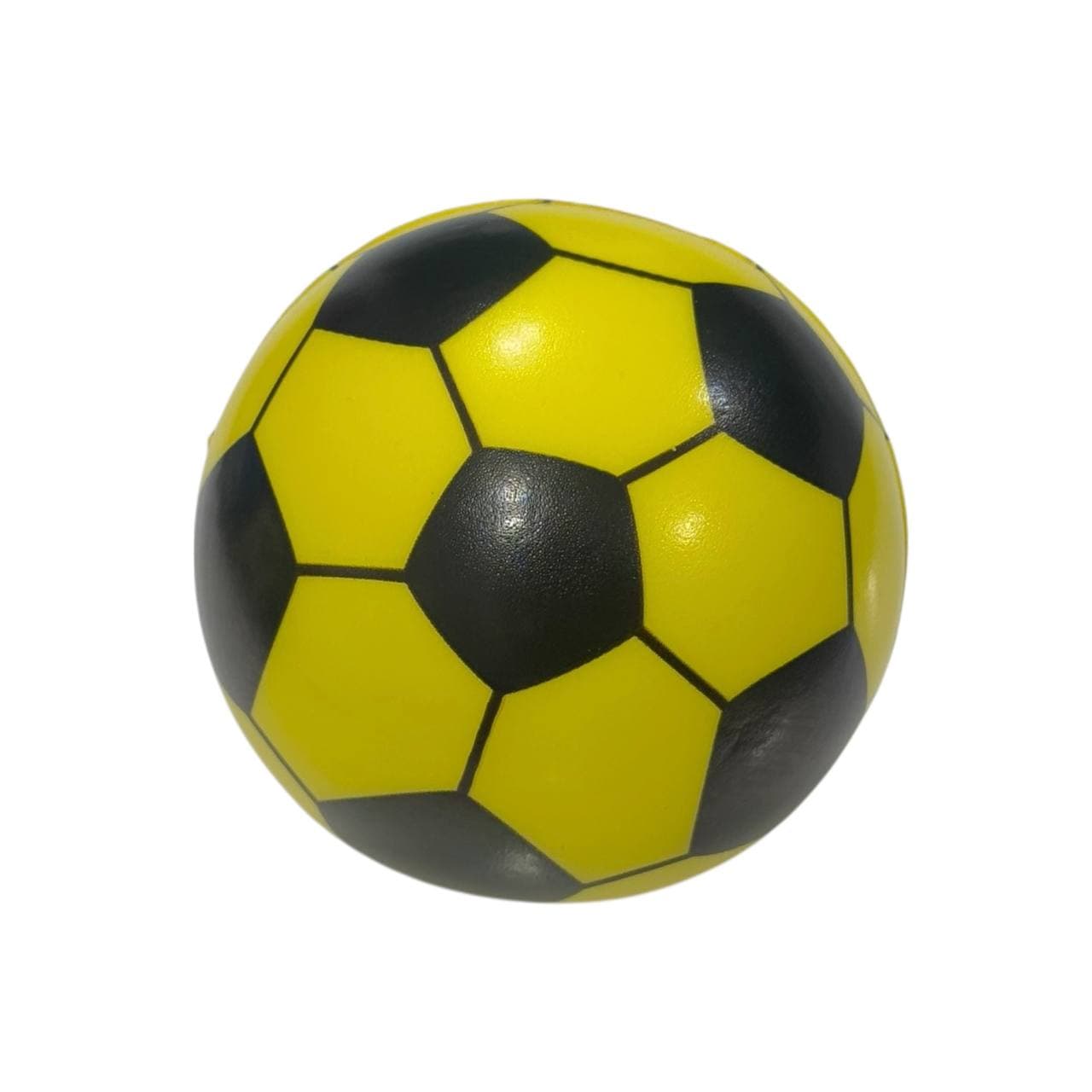 توپ اسفنجی فوتبال خطدار رنگ زرد