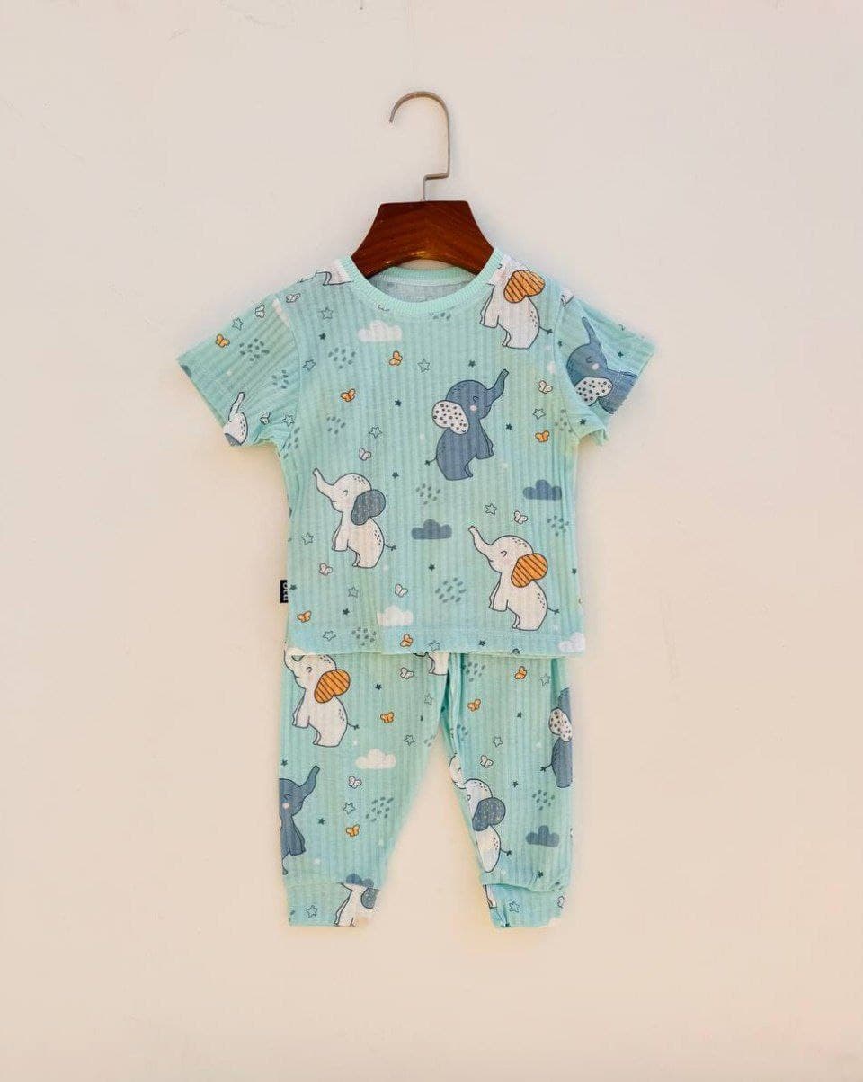 تیشرت و شلوار راحتی پارچه ریلی طرح فیل