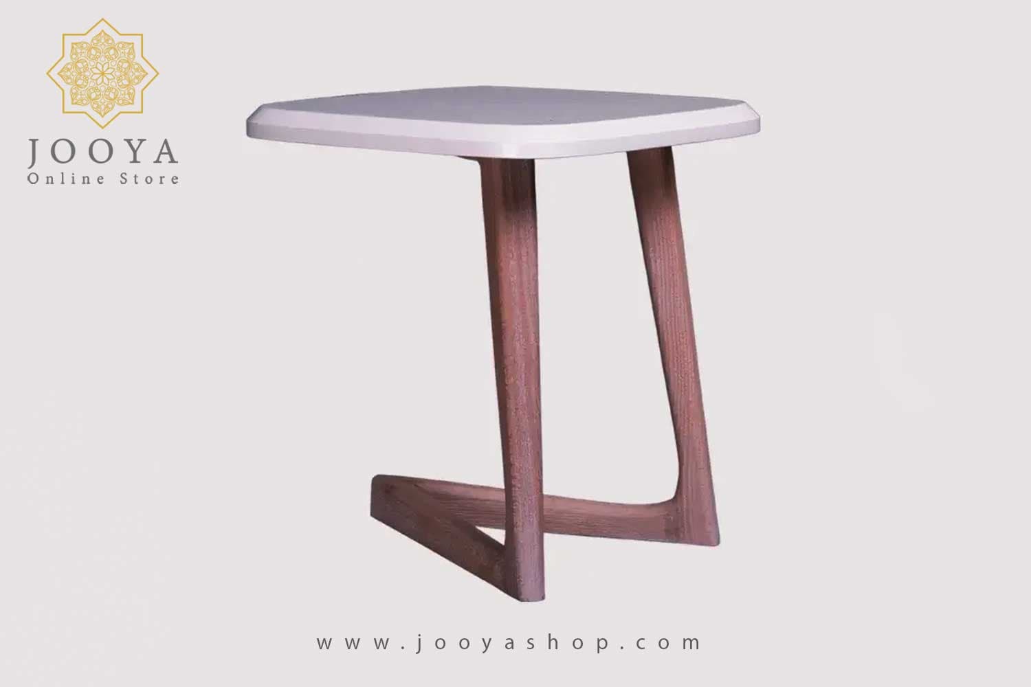 میز عسلی مدرن کولینز صفحه سفید