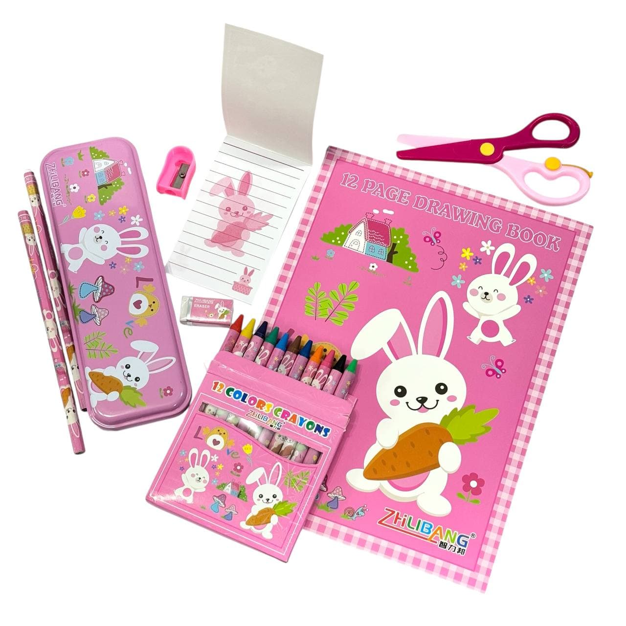 پک ۹ تیکه لوازم تحریر کد ۱ در چهار طرح