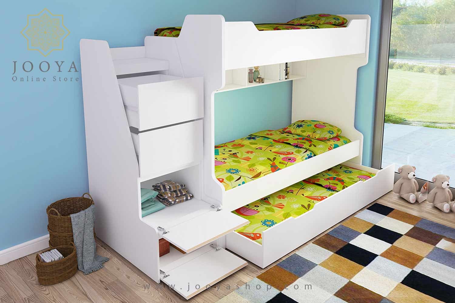 تخت خواب دو طبقه ستاره مدل BT701