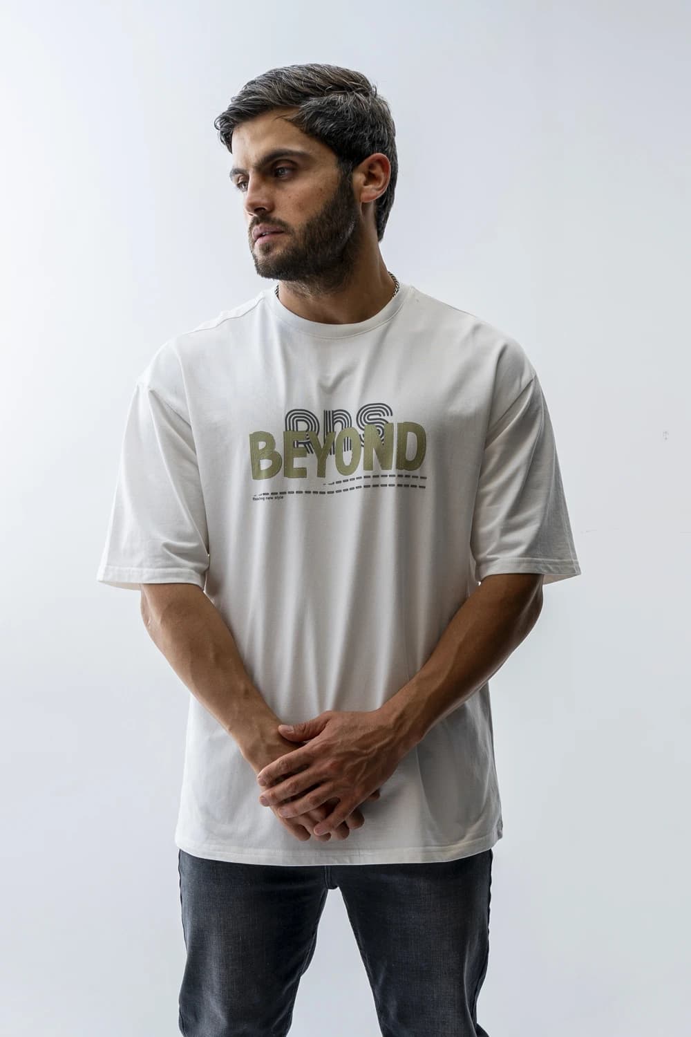 تیشرت باکسی چاپی beyond مردانه