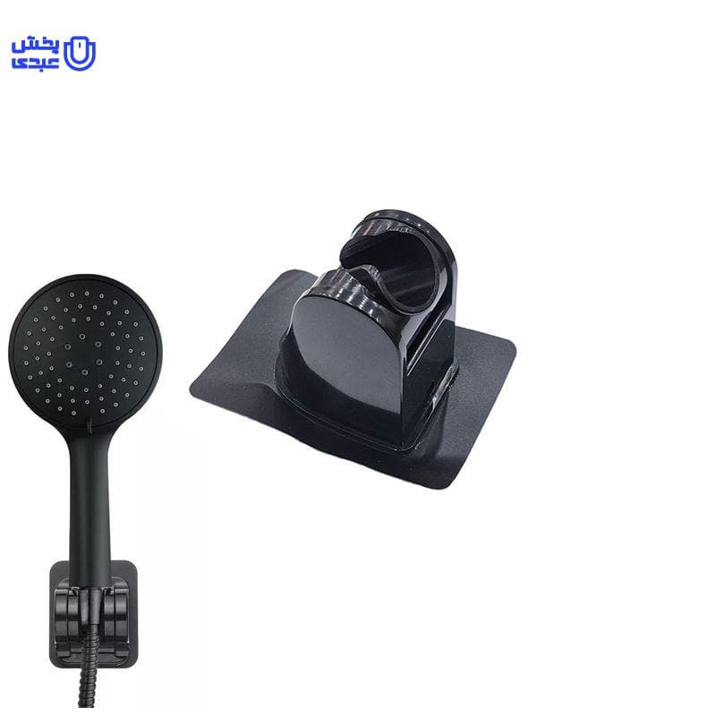 نگهدارنده چسبی سردوش حمام مشکی