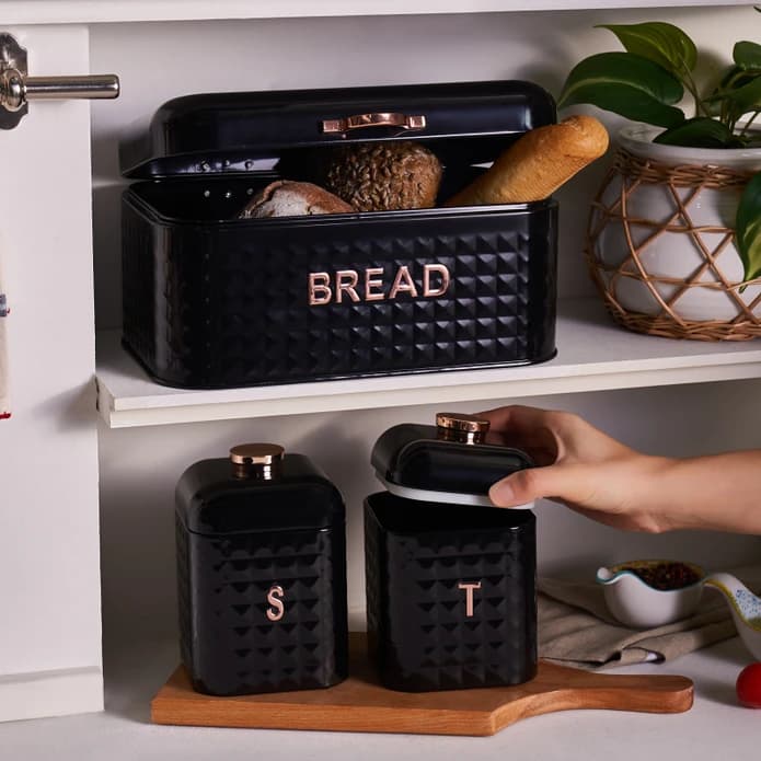 ظرف نان و نگهدارنده کاراجا Elmas الماس مشکی