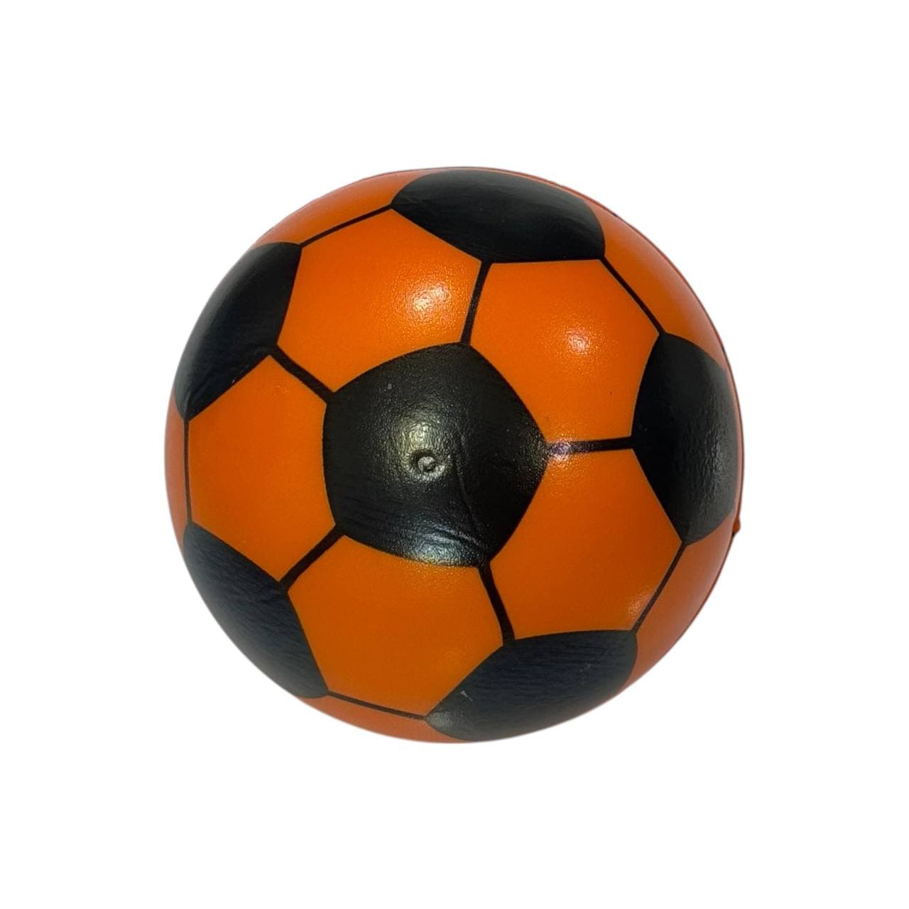 توپ اسفنجی فوتبال خطدار رنگ نارنجی