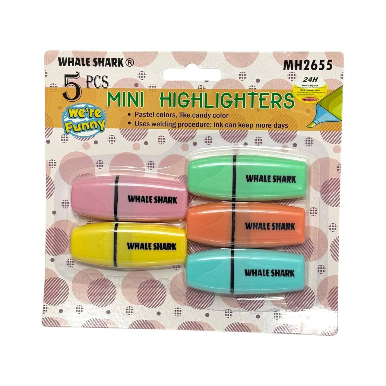 پک ۵ عددی مینی هایلایتر پاستلی