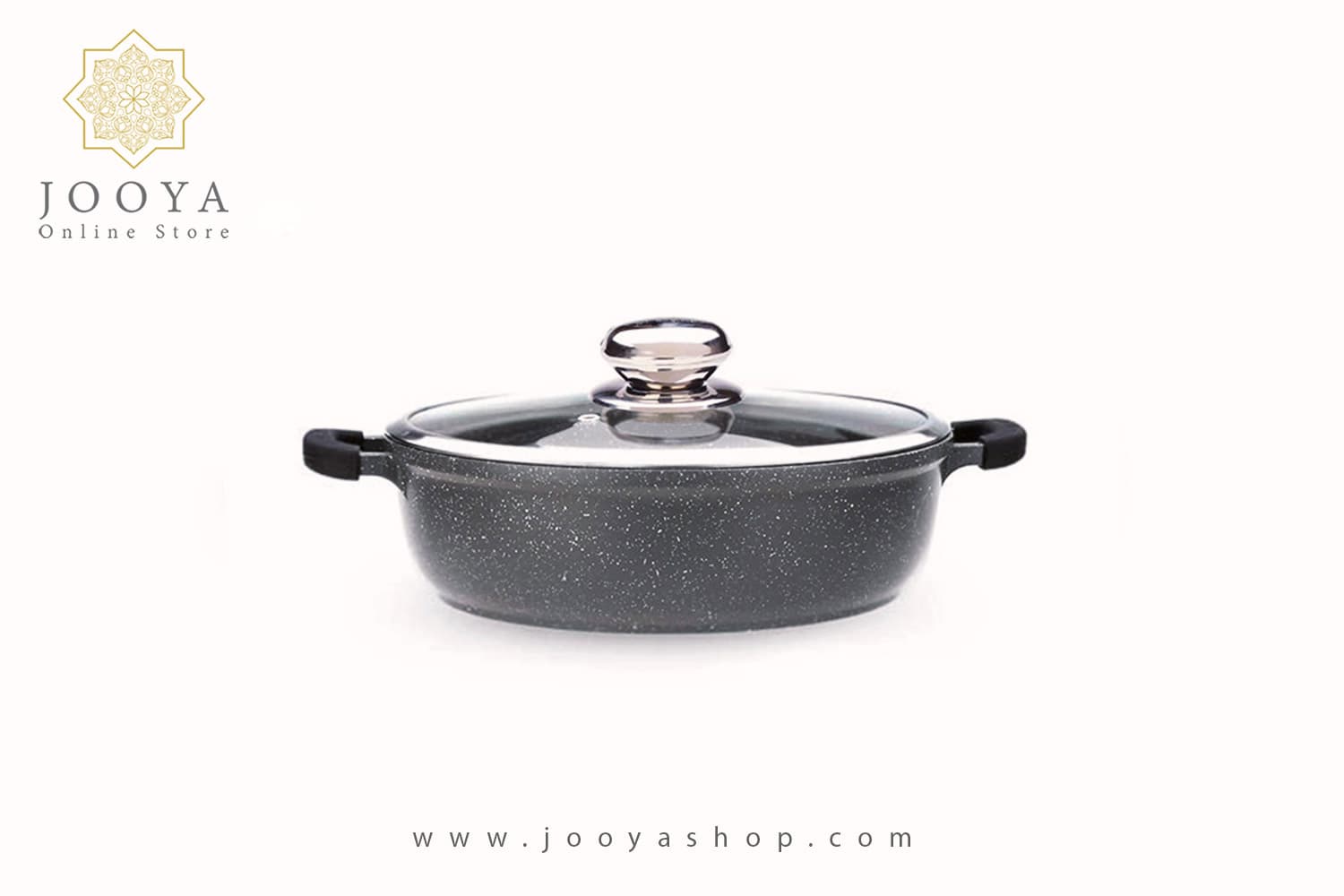 قابلمه کوتاه گرانیتی زرساب مدل گریپ کد RP-428KG (سایز 28)