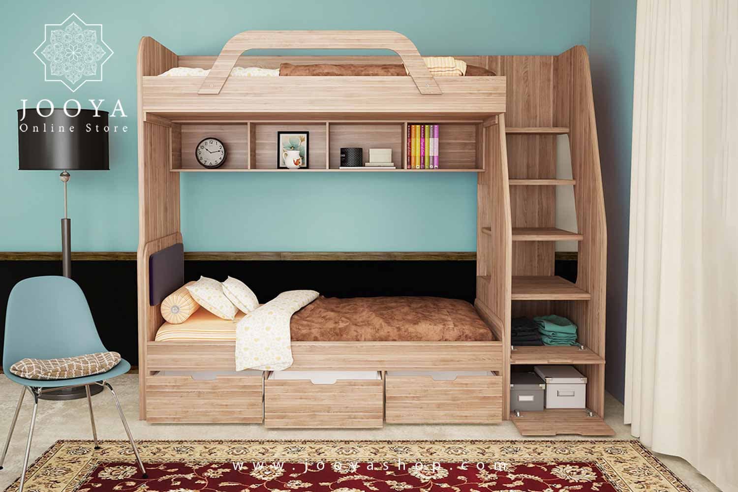 تخت خواب دو طبقه اُلگا مدل BT702