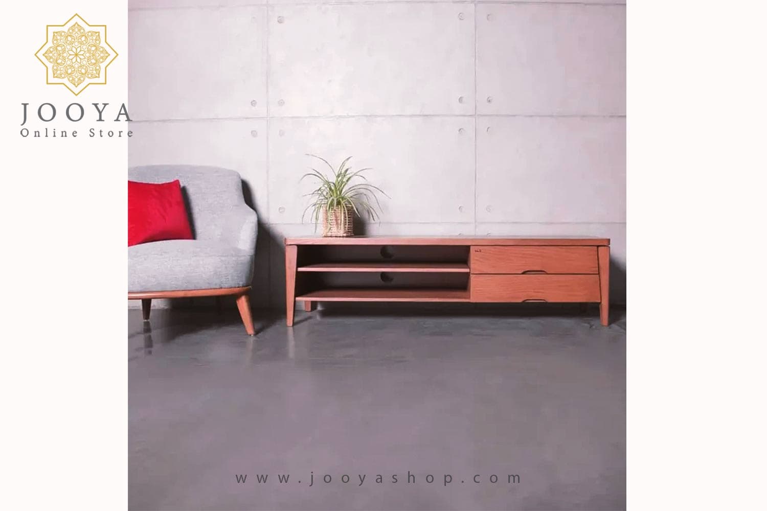 میزتلویزیون چوبی اورلاندو گردویی