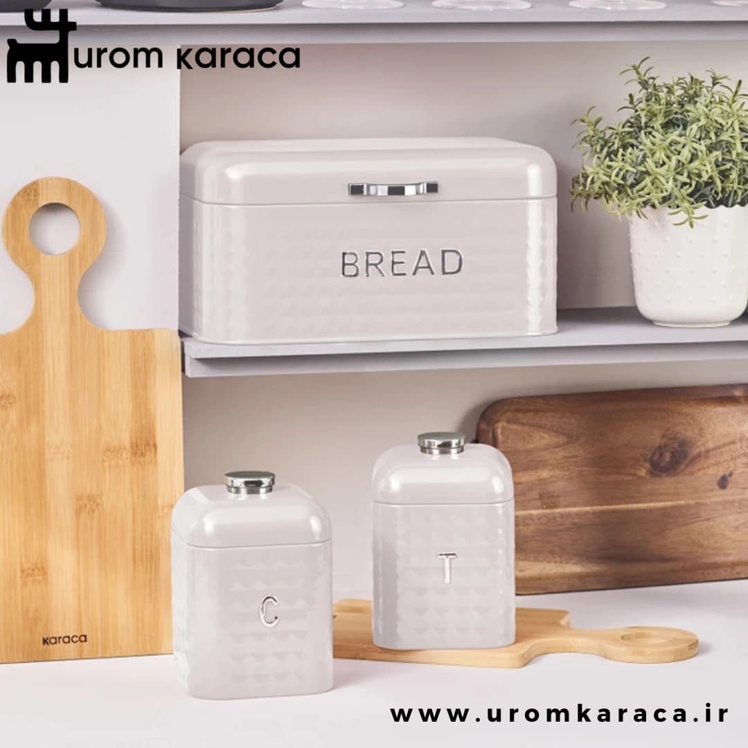 ظرف نان و نگهدارنده کاراجا Elmas الماس کرم