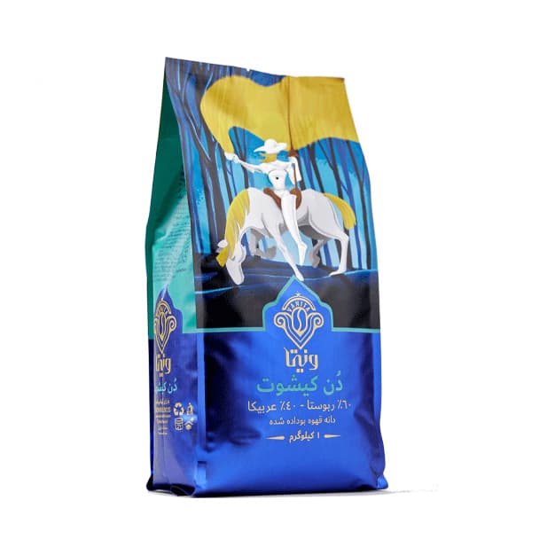 قهوه ۲۵۰ گرمی دون کیشوت ۶۰ ربوستا ۴۰ عربیکا