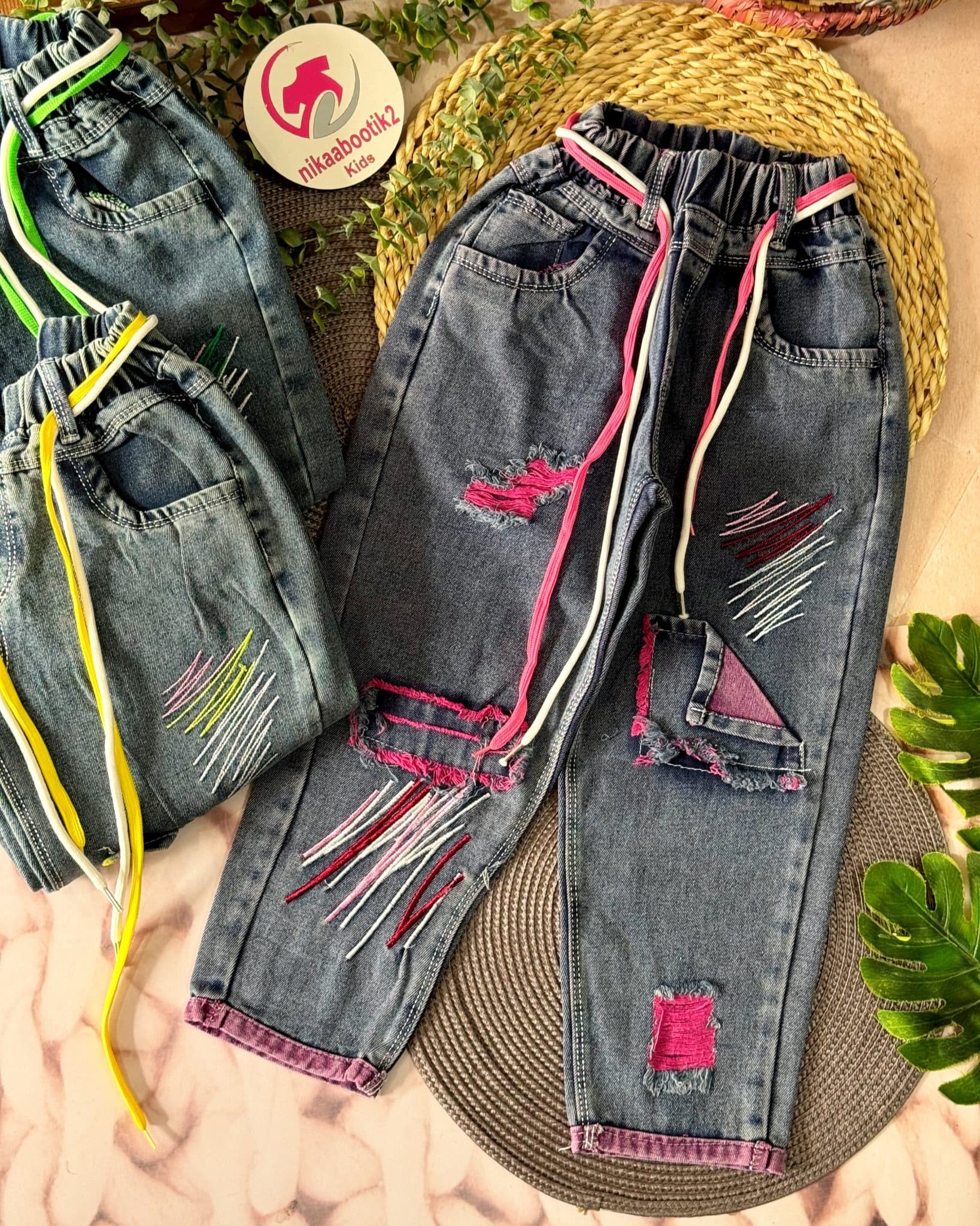 شلوار لی زاپدار