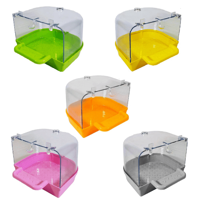 وان حمام بیرون قفس پرنده جاوا