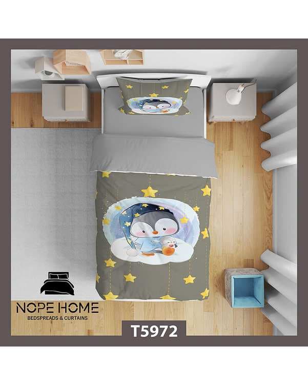 سرویس لحاف روتختی کودک یک نفره 5 تکه نوپه هوم Nopehome طرح فانتزی کد T5972