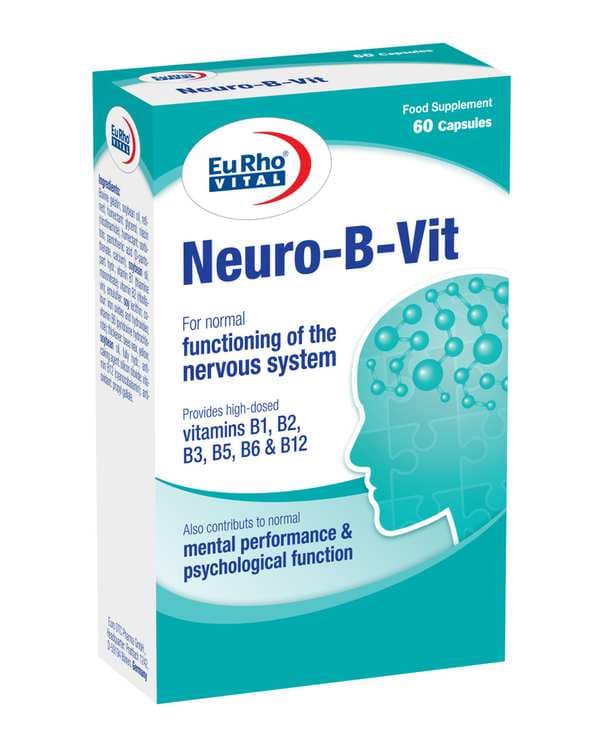 کپسول ژلاتینی نورو بی ویت یوروویتال بسته 60 عددی