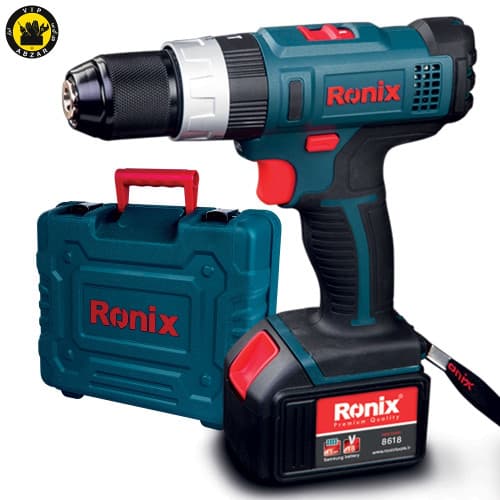 دریل پیچگوشتی شارژی 18ولت مدل 8618رونیکس