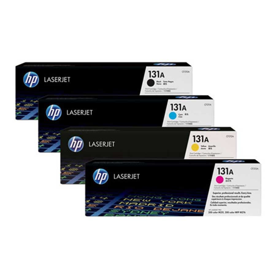 ست 4 عددی کارتریج تونر لیزری رنگی اچ پی مدل 131A