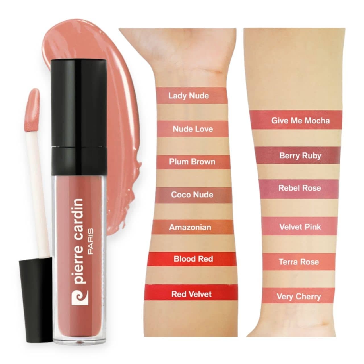 رژلب مایع مات پیرکاردین پاریس PIERRE CARDIN مدل استی لانگ کیس پروف