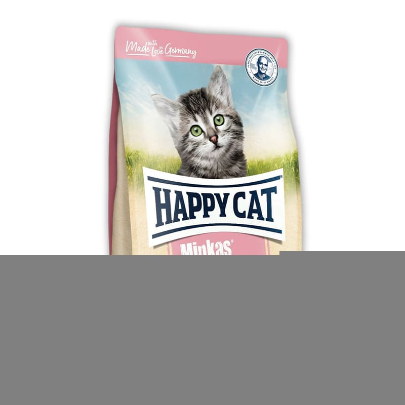 غذای خشک بچه گربه مینکاس هپی کت با طعم مرغ Happycat minkas kitten with poultry وزن ۱۰ کیلوگرم