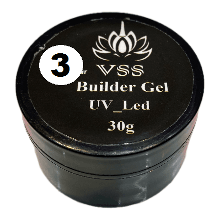 بیلدر ژل کاشت ناخن 30 گرمی وی اس اس VSS کد 3 رنگ صورتی
