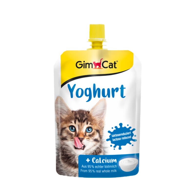 تشویقی ماست و کلسیم گربه جیم کت GimCat Yoghurt & Calsium وزن 150 گرم