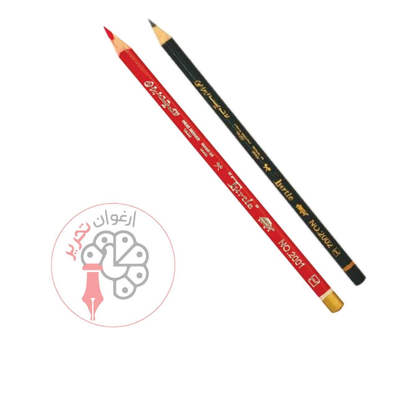 مدادمشکی وقرمز لاکپشتی بسته 2عددی