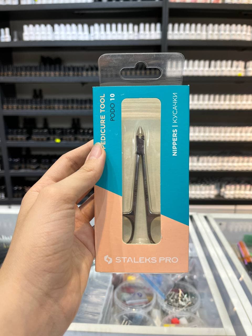 نیپر پوست و ناخن گوشه گیر حرفه ای سری پدو مدل NP-10/7 استالکس staleks