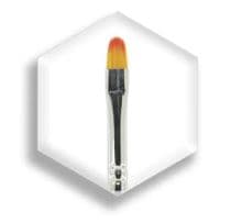 قلم کاشت ژل ناخن زبان گربه ای سایز 6 گراف Graph