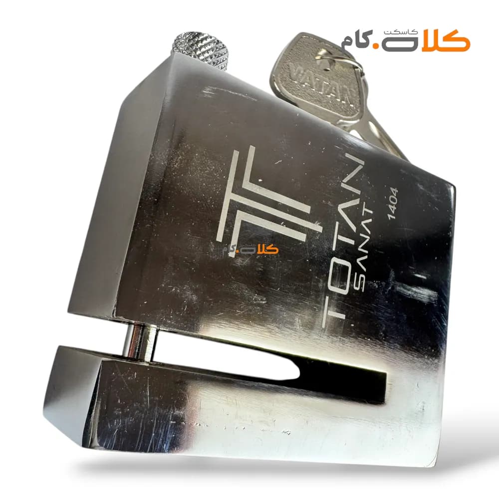 قفل دیسک ضد برش فولادی توتان همراه 2 سال گارانتی