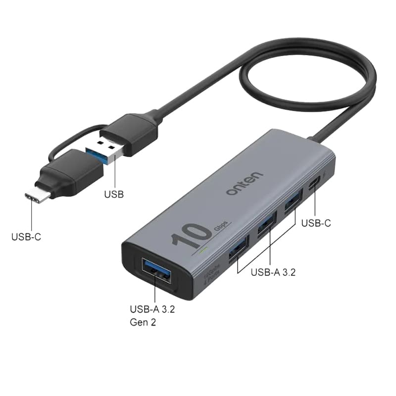 هاب 5 پورت اونتن مدل Onten-UCA611