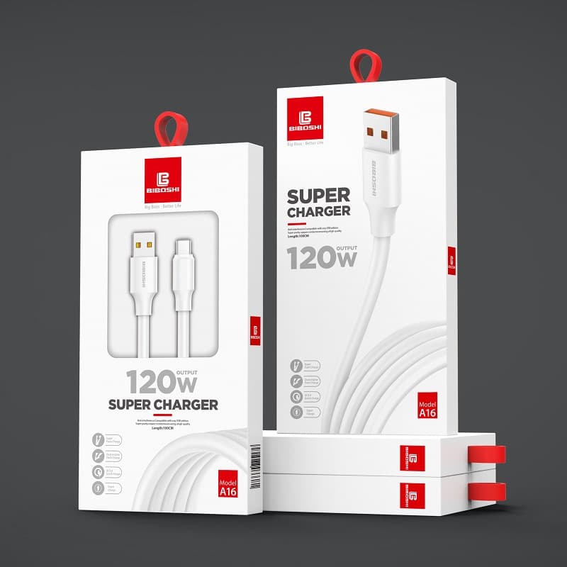 کابل شارژ میکرو یو اس بی 120 واتی بیبوشی مدل Biboshi 120W Micro USB Charging Cable A16