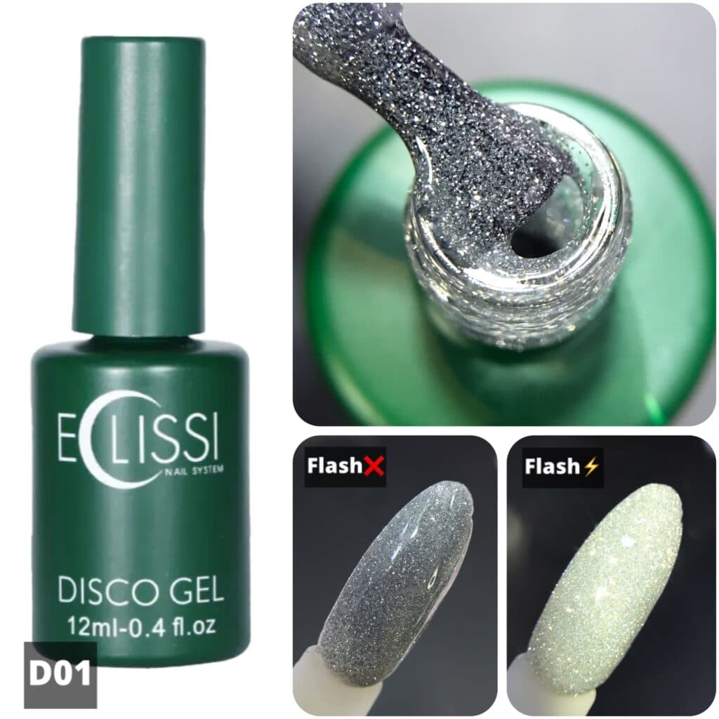 دیسکو ژل ناخن ECLISSI اکلیسی 12 میل کد D01