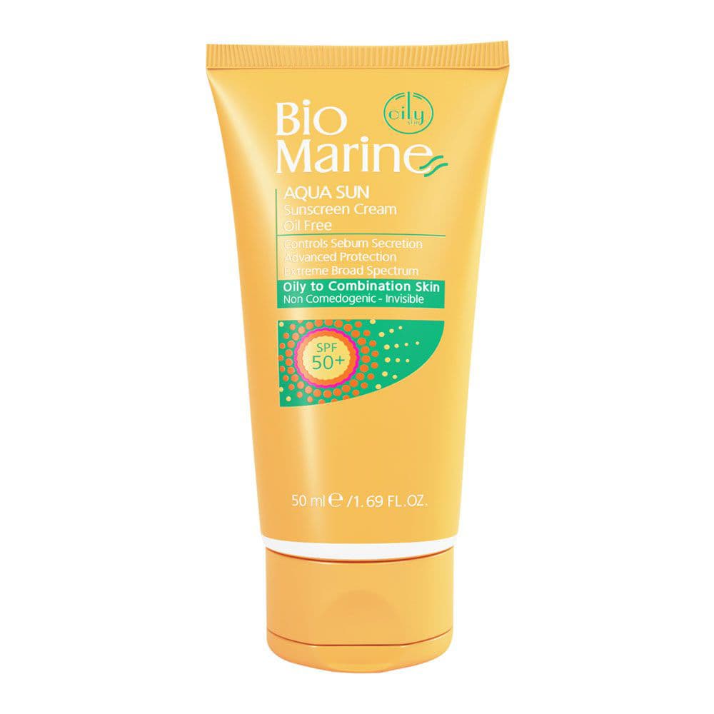 کرم ضد آفتاب مناسب پوست چرب و جوشدار بدون رنگ حاوی عصاره جلبک های دریایی ـ بایو مارین