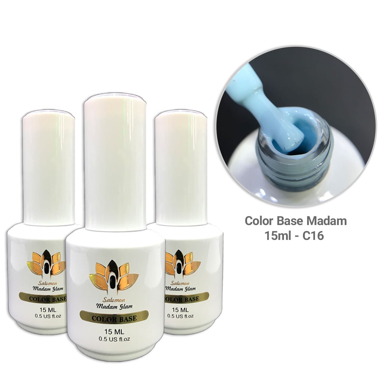 لاک ژل بیس فرنچ مادام madam روسی 15 میل کد C16